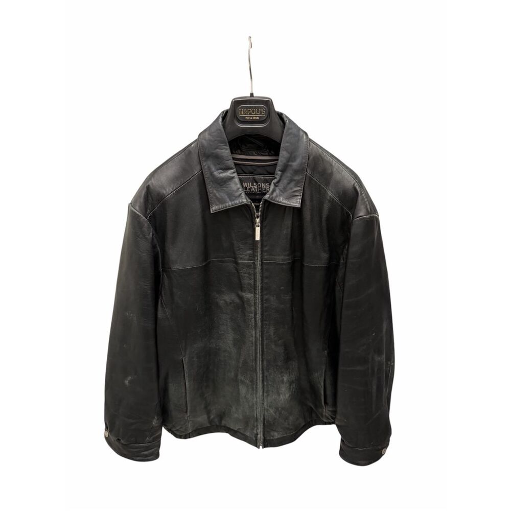 Wilsons Leather Pelle Studio Jacket Men’s Large Black Thinsulate Ultra L